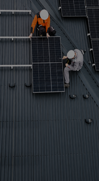 Rooftop solar installation
